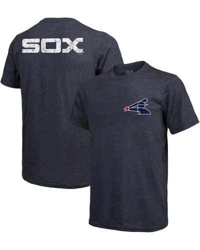 Majestic Chicago White Sox Throwback Logo Tri-blend T-shirt - Blue