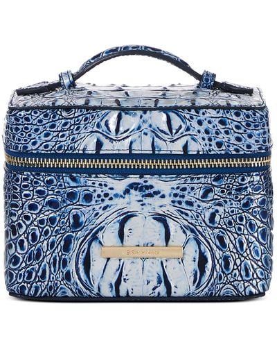 Brahmin Charmaine Leather Travel Cosmetic Case - Blue
