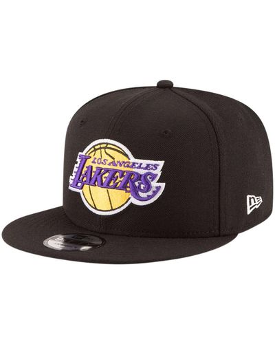 KTZ Los Angeles Lakers Official Team Color 9fifty Adjustable Snapback Hat - Black