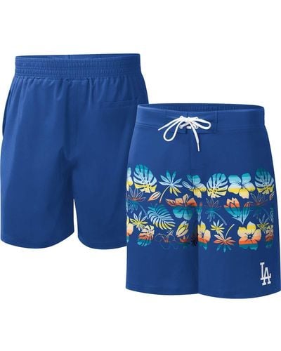 G-III 4Her by Carl Banks Los Angeles Dodgers Breeze Volley Swim Shorts - Blue