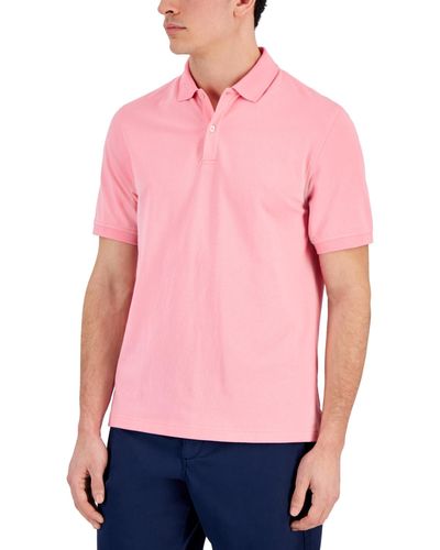 Club Room Classic Fit Performance Stretch Polo - Pink