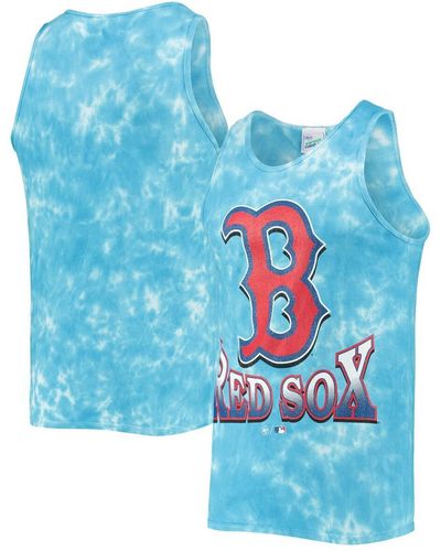 '47 '47 Boston Red Sox Big Leaguer Tubular Tie-dye Tank Top - Blue