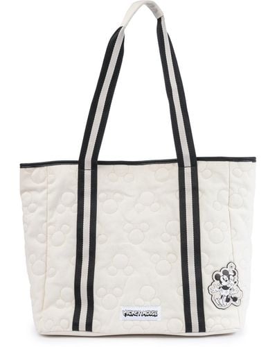 Skinnydip London X Disney Mickey Quilted Canvas Tote Bag - White