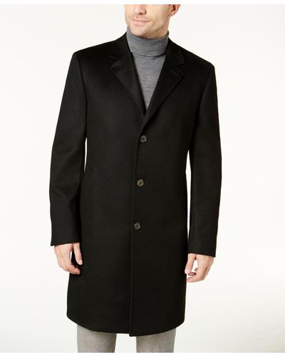 Lauren by Ralph Lauren Classic-fit Cashmere Overcoat - Black