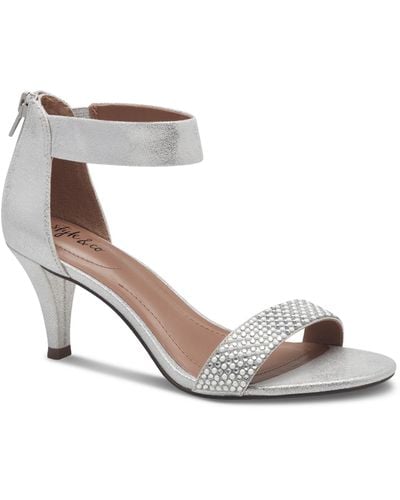 Style & Co. Phillys Two-piece Evening Sandals - White