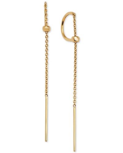 AVA NADRI C-hoop Threader Earrings - Metallic