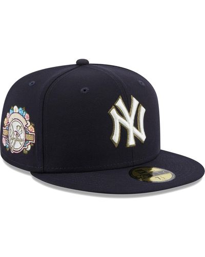 KTZ New York Yankees 100th Anniversary Spring Training Botanical 59fifty Fitted Hat - Blue