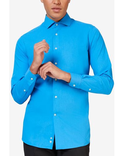 Opposuits Solid Color Shirt - Blue