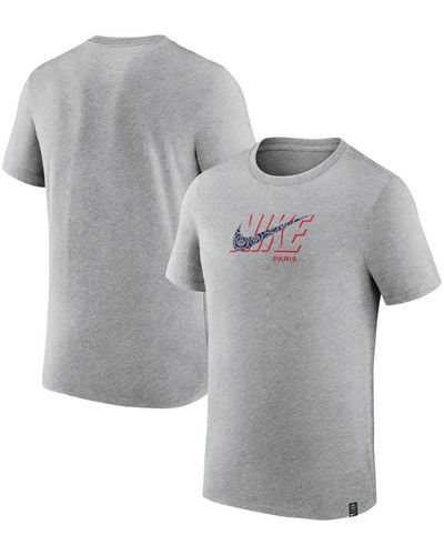 Nike Paris Saint-germain Swoosh Club T-shirt - Gray