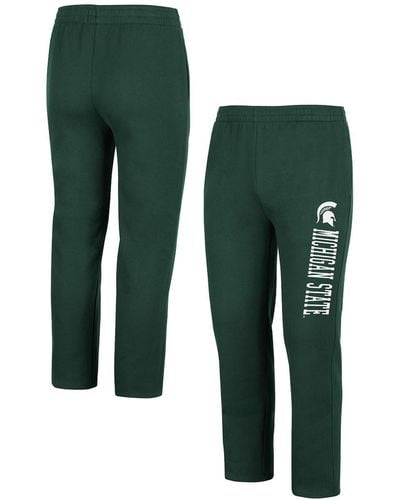 Colosseum Athletics Michigan State Spartans Fleece Pants - Green