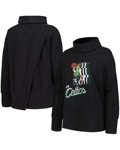 Levelwear Boston Celtics Sunset Pullover Sweatshirt - Black
