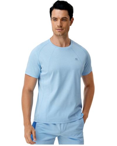 Bellemere New York Bellemere Men S Seam-detailed T-shirt - Blue