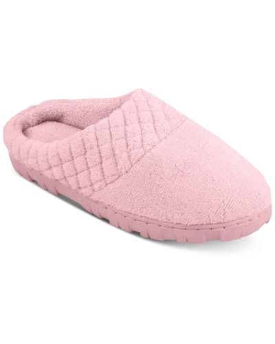 Muk Luks Quilted Clothes Slipper - Pink