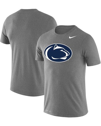 Nike Penn State Nittany Lions Big And Tall Legend Primary Logo Performance T-shirt - Gray