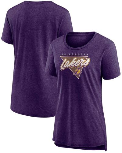 Fanatics Los Angeles Lakers True Classics Tri-blend T-shirt - Purple
