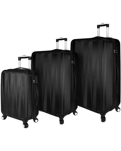 Elite Luggage Verdugo 3-pc. Hardside luggage Spinner Set - Black