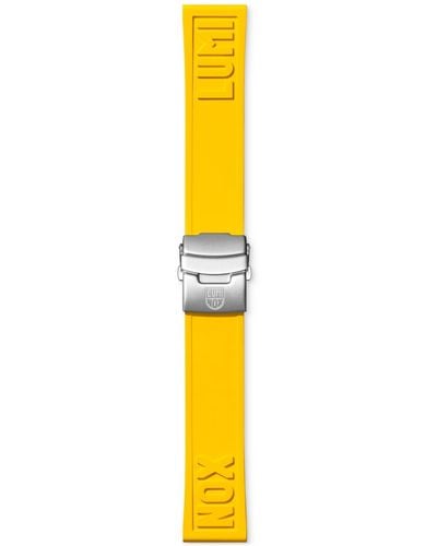 Luminox Interchangeable Yellow Rubber Watch Strap - Metallic