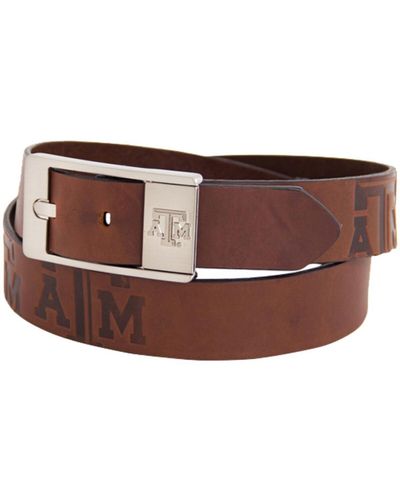 Eagles Wings Texas A&m aggies Brandish Leather Belt - Brown