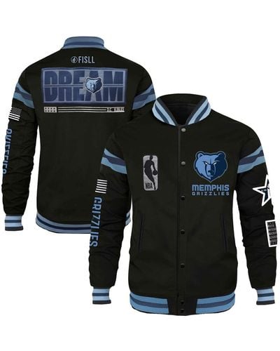 FISLL And X History Collection Memphis Grizzlies Full-snap Varsity Jacket - Black