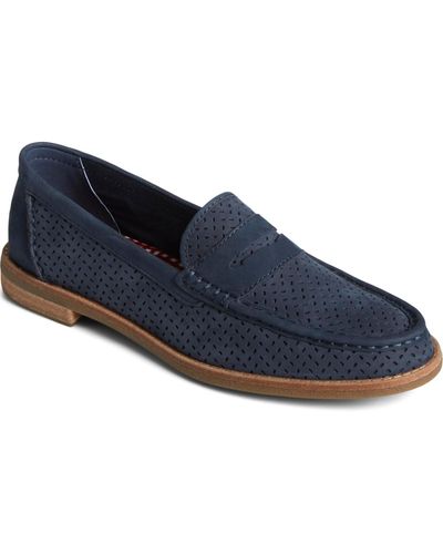 Sperry Top-Sider Seaport Penny Leather Loafers - Blue