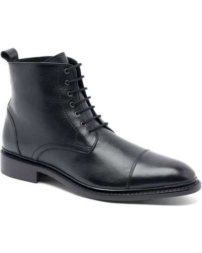 Anthony Veer Monroe Lace-up Goodyear Casual Leather Dress Boots - Black