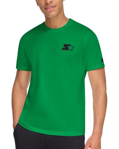 Starter Classic-fit Embroidered Logo Graphic T-shirt - Green