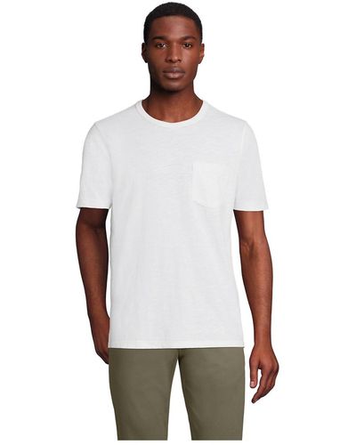 lands end mens pocket t shirts