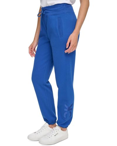 Calvin Klein Performance Embroidered Shine Logo sweatpants - Blue