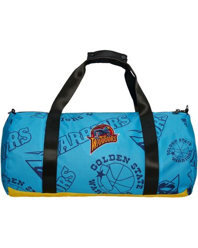 Mitchell & Ness And Golden State Warriors Team Logo Duffle Bag - Blue