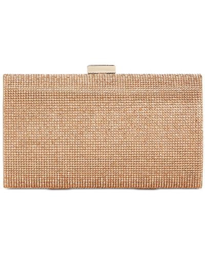 INC International Concepts Inc Ranndi Sparkle Clutch, Created For Macy's - Natural