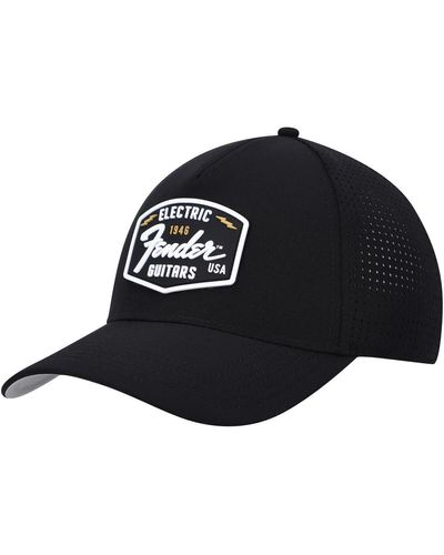 American Needle Fender Super Tech Valin Trucker Snapback Hat - Black