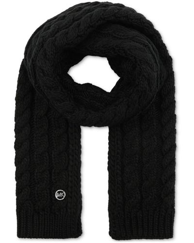 Michael Kors Michael Moving Cables Knit Scarf - Black