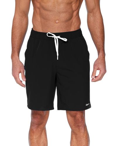Reebok Core Stretch 7" Volley Shorts - Black