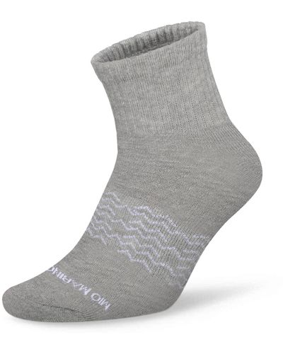 Mio Marino Moisture Control Low Cut Ankle Socks 1 Pack - Gray