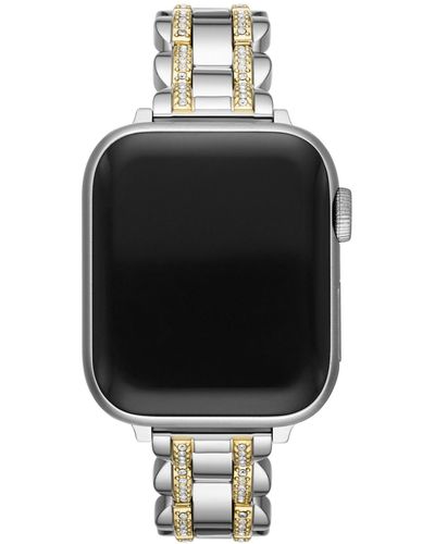 Kate Spade Two-tone Pavé Stainless Steel Bracelet 38/40mm Band For Apple Watch® - Metallic