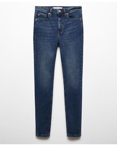Mango High-rise Skinny Jeans - Blue