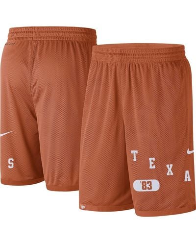 Nike Texas Longhorns Wordmark Performance Shorts - Brown