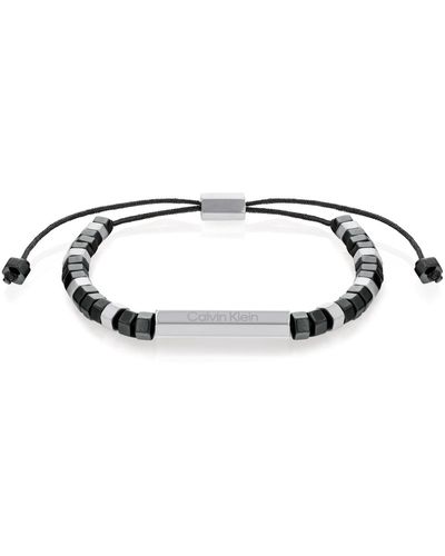 Calvin Klein Stainless Steel Hematite Bracelet - Black