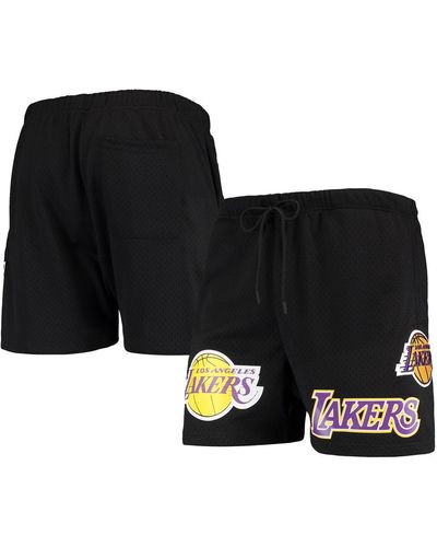 Pro Standard Los Angeles Lakers Mesh Capsule Shorts - Black