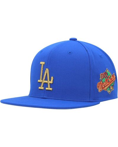 Mitchell & Ness Los Angeles Dodgers Champ'd Up Snapback Hat - Blue