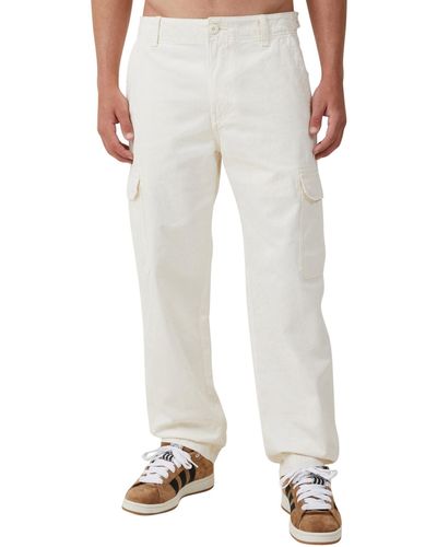 Cotton On Tactical Cargo Pants - White