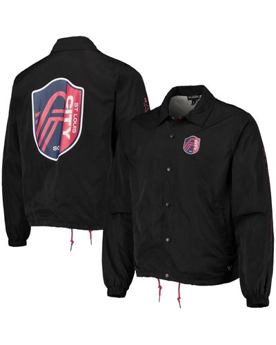 The Wild Collective St. Louis City Sc Coaches Full-snap Jacket - Black