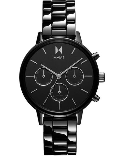 MVMT Nova Ceramic Bracelet Watch - Black