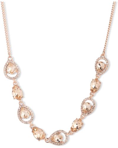 Givenchy Rose Gold Wingate Crystal Pendant Necklace for Women Online India  at Darveys.com