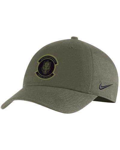 Nike Arkansas Razorbacks Military-inspired Pack Heritage86 Adjustable Hat - Green