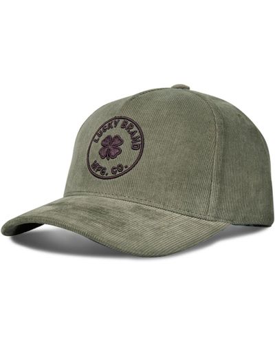 Lucky Brand Mfg Embr. Cord Hat - Green