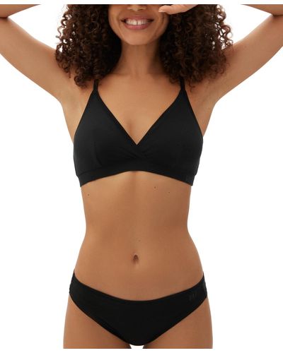 Gap Body Everyday Essentials Laser Bonded Thong Underwear Gpw00383 - Black