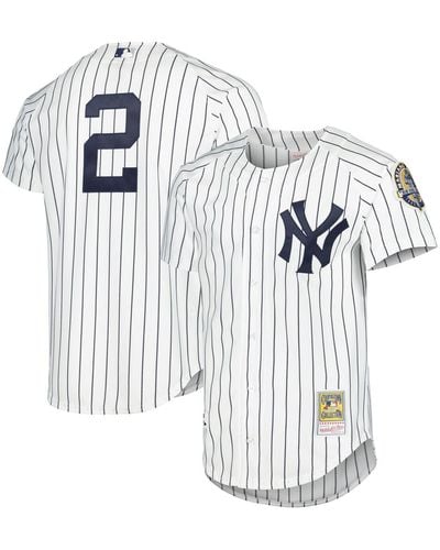 Mitchell & Ness Derek Jeter New York Yankees Cooperstown Collection Authentic Jersey - White