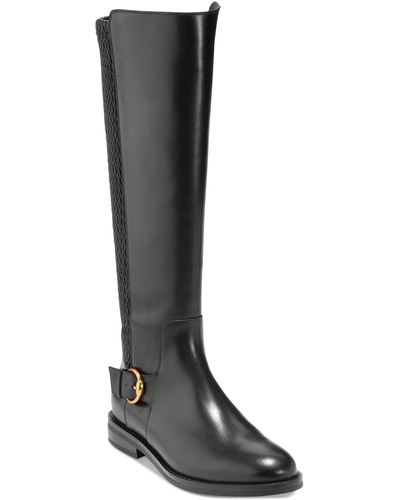 Cole Haan Clover Stretch Leather Boot - Black