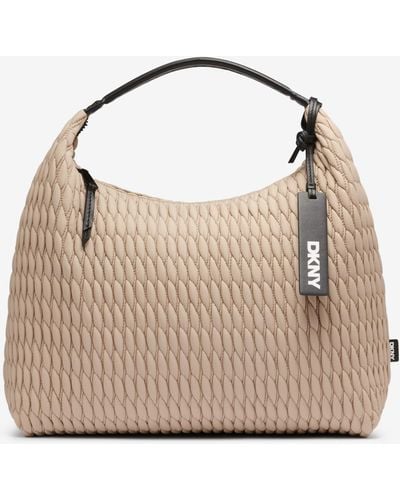 DKNY Mack Nylon Large Hobo Bag - Natural